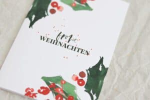 Weihnachtskarte_Stechpalmenzweige_1