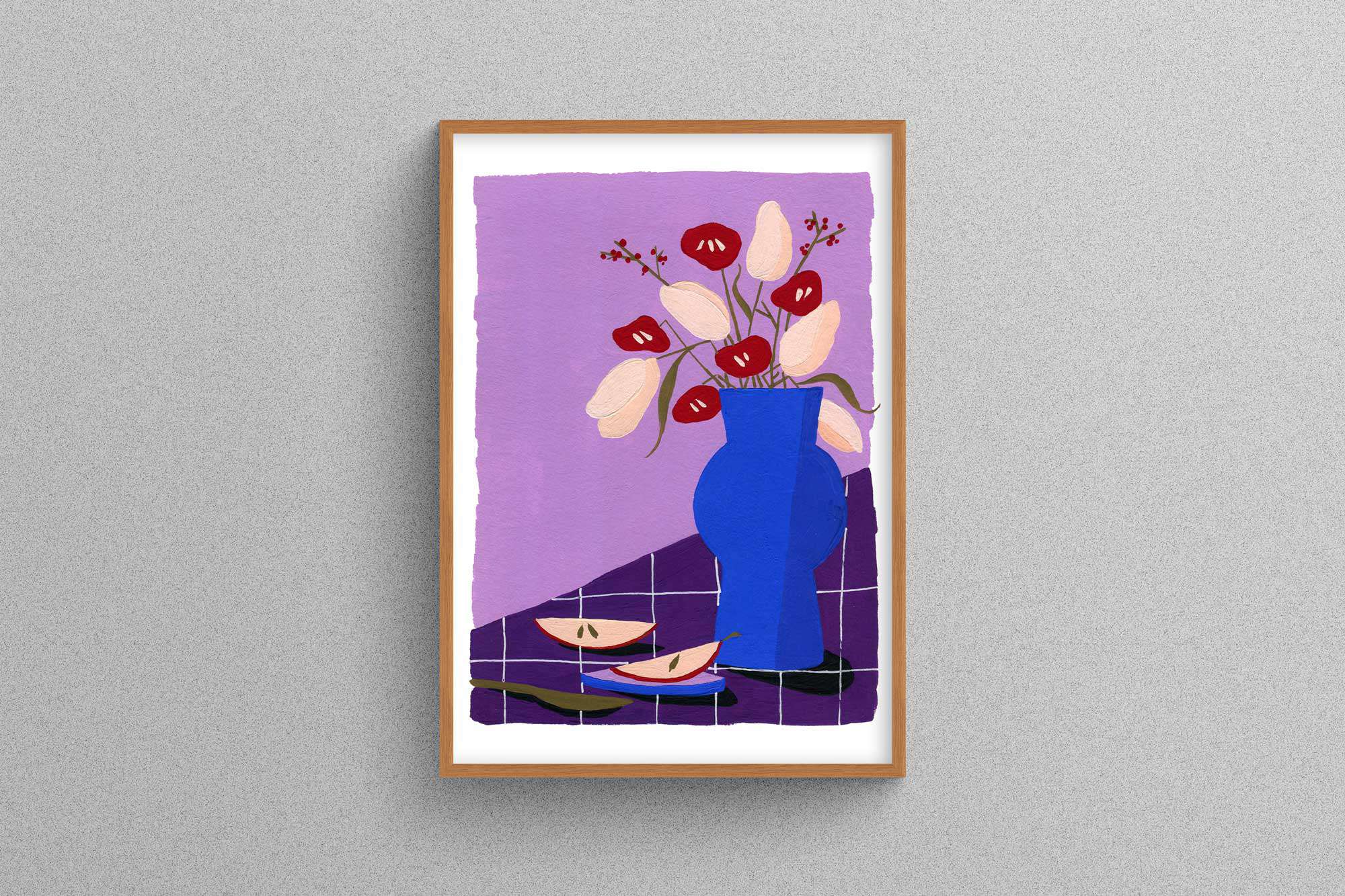 Art Print Purple Pears